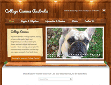 Tablet Screenshot of cottagecanines.com